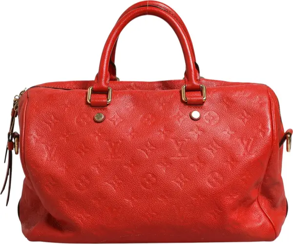 Louis Vuitton  Red Monogram Empreinte Speedy Bandouliere 30 thumbnail 5